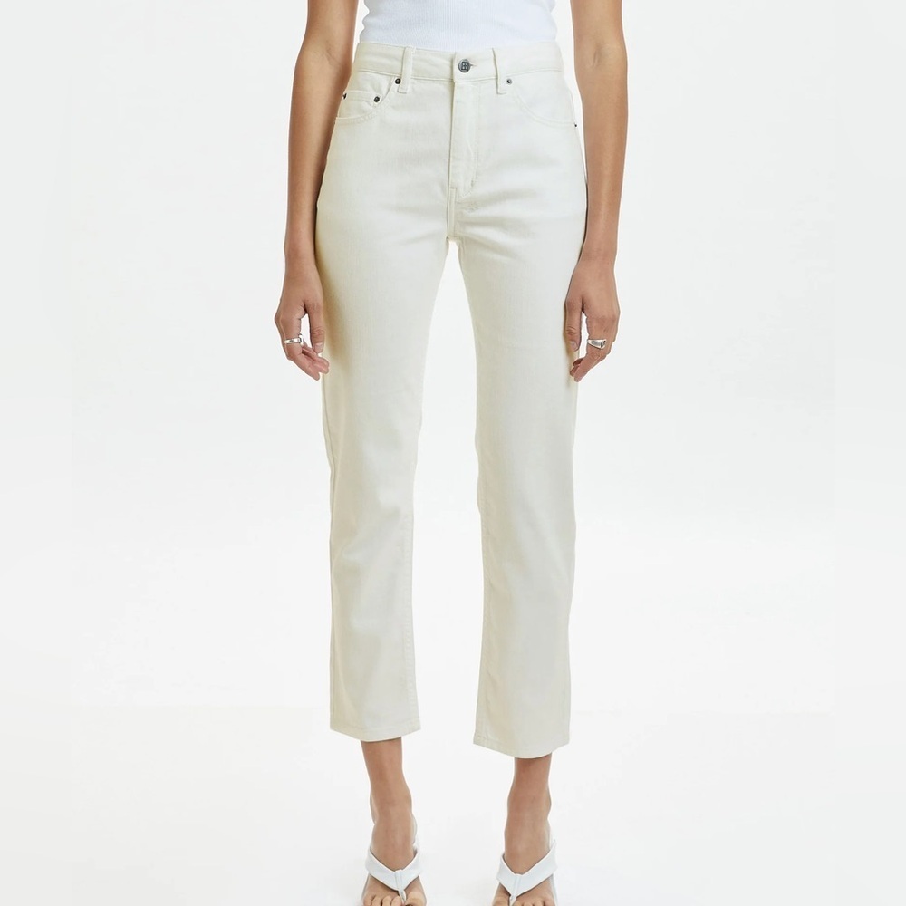 NWT Ksubi Nine 0 High Rise Slim Straight Leg Ankle Crop Jeans